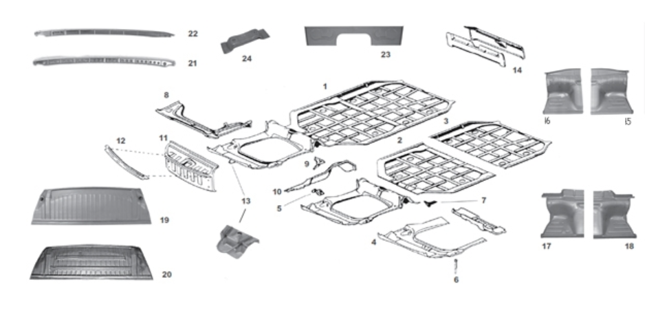Floor Pan Parts