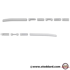 477-853-635-C PORSCHE Decal for Back Trunk Panel. Silver For 924 944