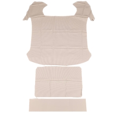 644-555-501-05D Original Daisy Pattern Headliner, Ivory, 1957-65 356A, 356B, 356C and Karmann Coupes with Manual Sunroof, no zipper, no bow listings. Stoddard Exclusive, Made in the USA