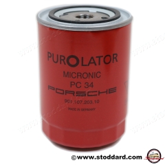 901-107-203-10 Red Oil Filter - . Purolator Micronic. PC34 Fits 911 1965-1971 