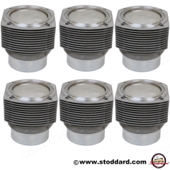 911-103-943-01-SET Mahle Piston and Cylinder Set, 2.4 liter Compression ratio 8.0:1. Fits 1972-1973 911E. Made in Germany, As Original.