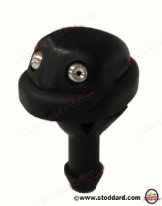 914-628-203-11 Black Windshield Washer Jet Fits 911 1974-89 930 914 912E 