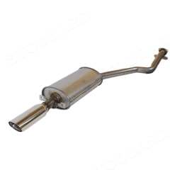 944-111-083-01-SIC Polished Stainless Steel Sport Muffler, Fits 944, 924S. 