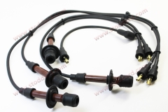 NLA-109-954-00 Stoddard ignition wire set for 356 and 912 with long, straight brown connector. Made in USA