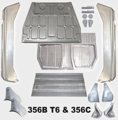 NLA-501-050-03 Complete Floor Pan Kit For 356B T6 and 356C Includes Pans, Closing Panels, Longitudinals and More!