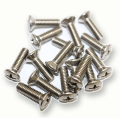 NLA-521-010-00 Seat Recliner Screw Set. Bright plated phillips head screws. One set per car. Fits 356B, 356C