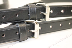 NLA-555-311-00-BLK Black Leather Interior Luggage Strap For All 356 and 911 912 up to 1973 Set of Two