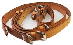 NLA-555-311-00-TAN Tan Leather Interior Luggage Strap For 356 and 911 912 up 1973 - Set of Two