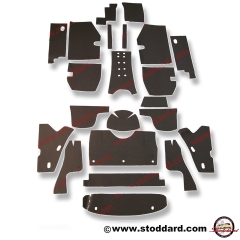 NLA-556-530-00 Complete Interior Body Sound Insulation/ Sound Deadening Kit. Fits 356A Cabriolet