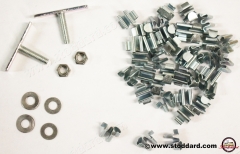 NLA-559-004-00 Side Trim Spear Molding Hardware Set. 1 req'd per car. Fits Speedster, Convertible D, and Roadster. Also optional on Coupes and Cabriolets.