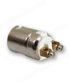 NLA-631-009-05 2 Pole Socket For BAY15D bulbs, Fits Beehive and Teardrop Lights 