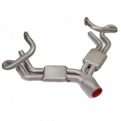 NLA-92751 Sebring Style Center Outlet Sport Exhaust System, Stainless Steel For 356 / 912 with US Heating System