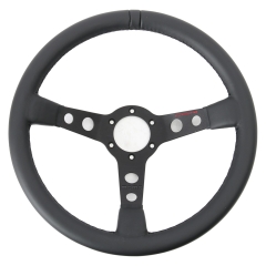 PCG-347-084-10 Porsche MOMO Sports Steering Wheel, Black Stitching  PCG34708410