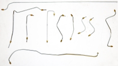 SIC-355-700-10 Precision Pre-Bent Galvanized Steel Brake Line 10-piece Kit for 911 912 1969-1973