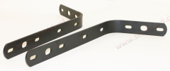 SIC-505-131-20-SET Front Bumper Bracket Set Fits 911 912 1965-68. Precision Bent, Laser Cut, Satin Finish