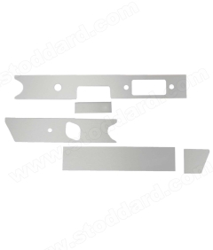 SIC-552-453-00 Aluminum Dashboard Trim Set Fits 911 912 1966-68. Right Hand Drive. NOT FOR L or S MODELS