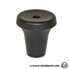 SIC-552-821-21-BLK Mid Sized Dash Knob, Satin Finish with Hole for Insert Pin. Fits 911 912 1965-68