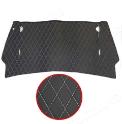 SIC-556-894-BLK Engine Compartment Sound Pad - Custom Leather With Diamond Stitching. Fits 911 912 1965-89