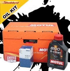 SIC-996-OIL-CHG Oil Change Kit for 996, 997, 986 1997-2009. Featuring Motul 8100 Oil, Mahle Filter. 