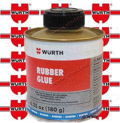 SIC-999-130-50 Wurth Rubber Glue clear 6.3fl. oz. Attaches rubber seals to body. 