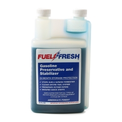 SIC-999-383-54 Fuel Fresh Gasoline Stabilizer. 32 ounce container treats 96 gallons (1 ounce treats 3 gallons)