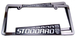 SIC-FRAME-2007 Stoddard Porsche Frame, Chromed Plastic with Stoddard Logo. Price is for 2 frames. 
