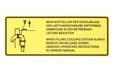 477-000-269-C Decal for Cooling System Vent Plug For 924 Turbo and 944 