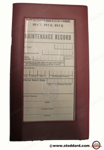 WKD-431-520-00 Vehicle Service Booklet with Case for 911 up to 1969  
